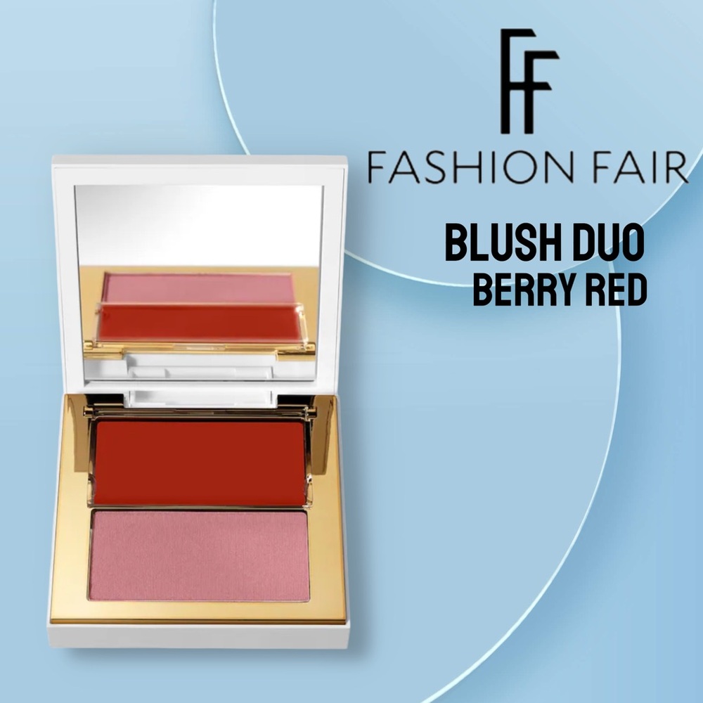 *⬇️📦🆕*BNIB* FASHION FAIR |FULL| Berry Red - Cream and Powder Blush Duo